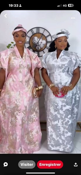 Robe Kaftan Élégante en Soie