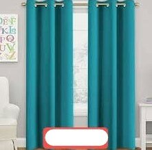 Thick blackout curtains