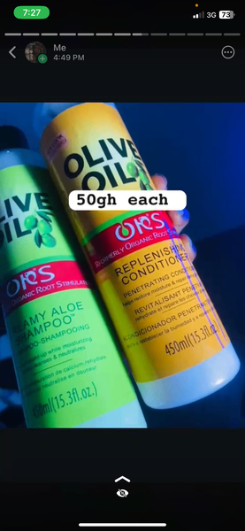 Organic shampoo and conditioner