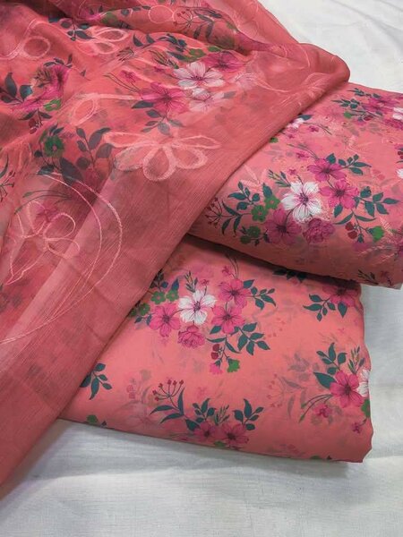 Printed lawn suit