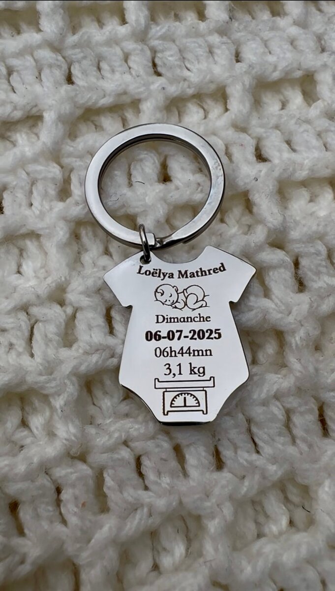 Porte clés de naissance