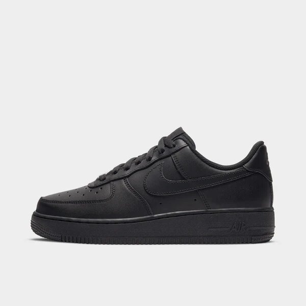 Sneakers en cuir noir unisexe