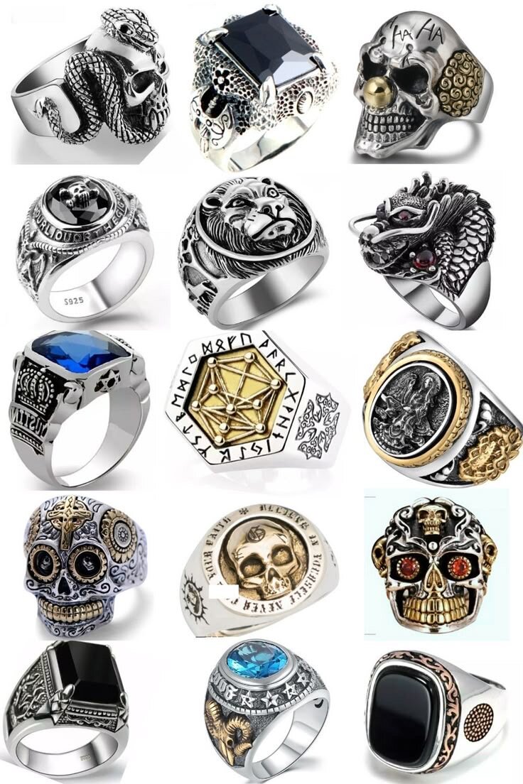Bague Homme Style Gothique