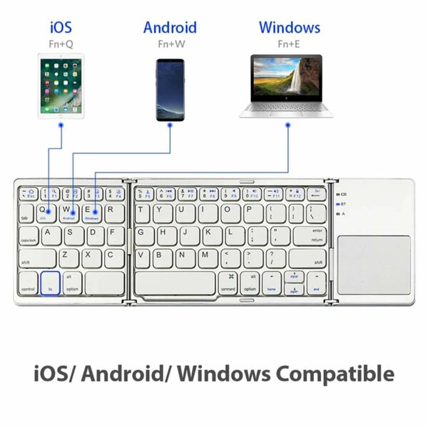 Clavier pliable Bluetooth portable