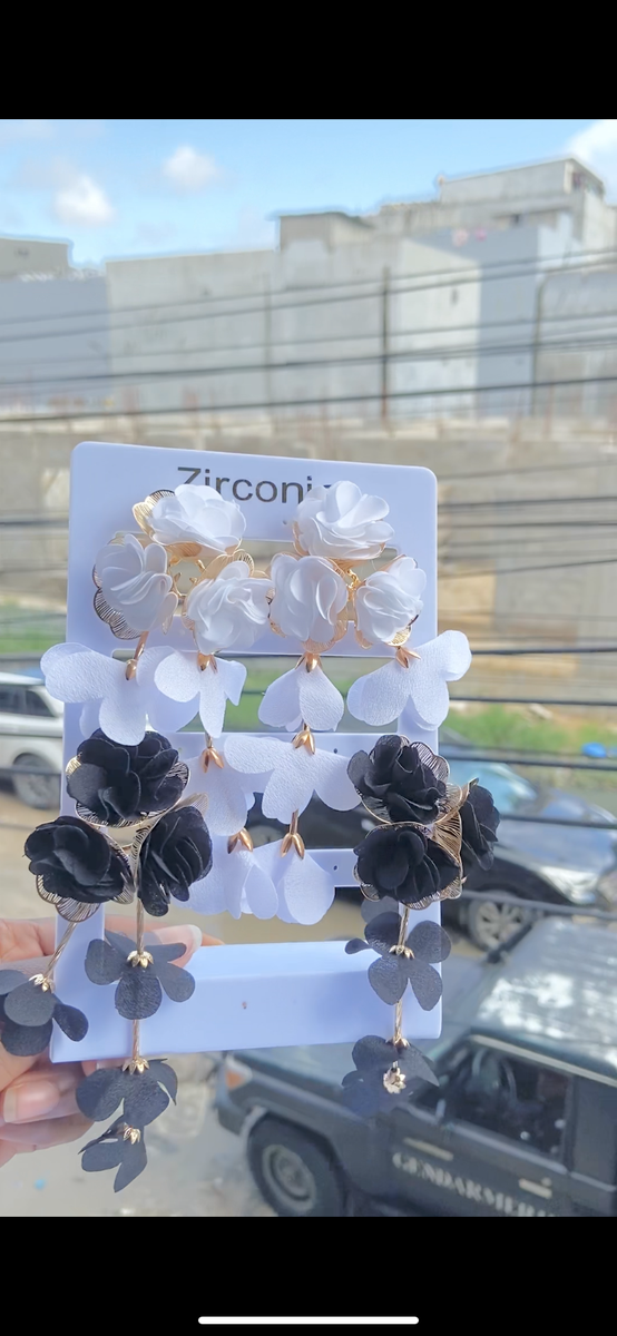 Boucles d'oreilles florales élégantes