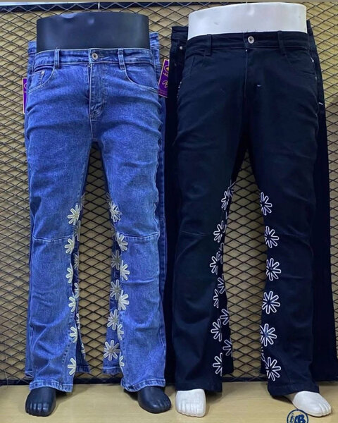 Jeans stylés à motifs uniques