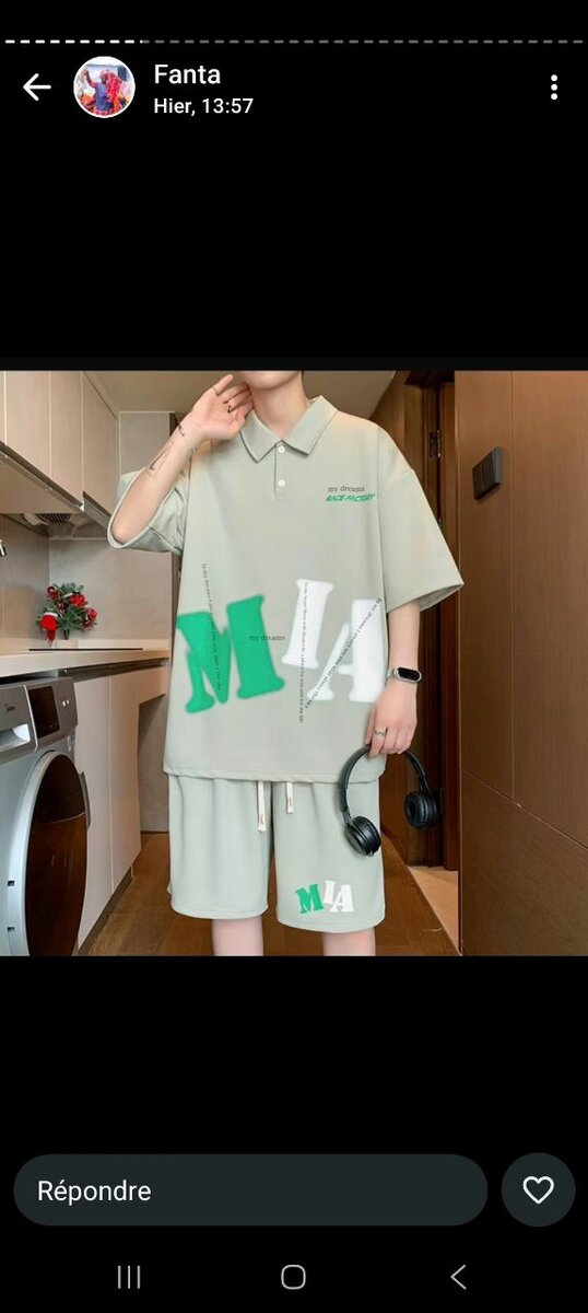 Ensemble de sport décontracté