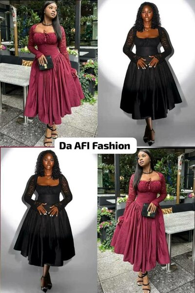 Robe élégante en dentelle femme