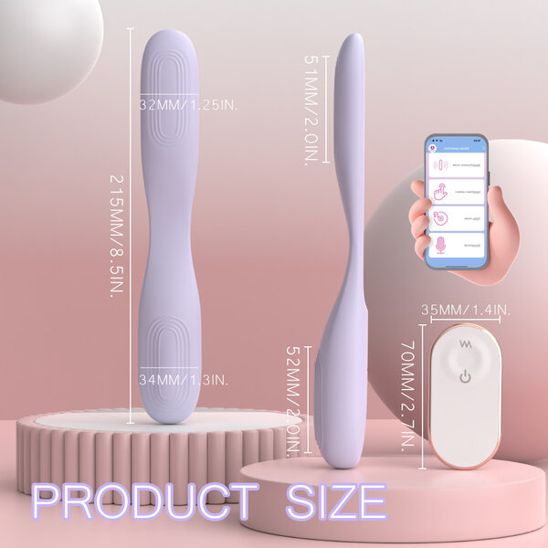 Vibromasseur Double Tête Flexible