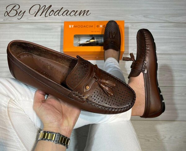 Mocassins en cuir pour hommes