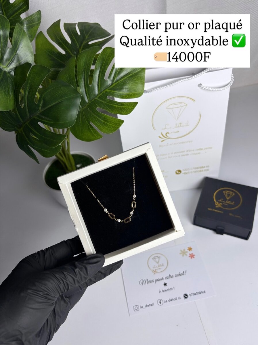 Collier plaqué or 16K