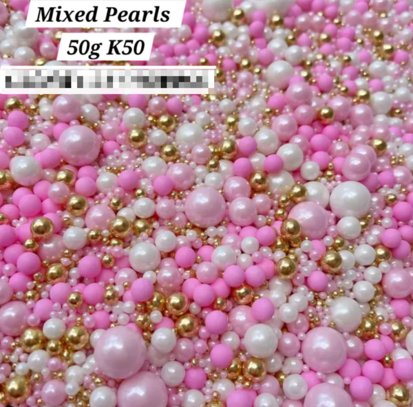 Mixed Pearls for decorating cakes