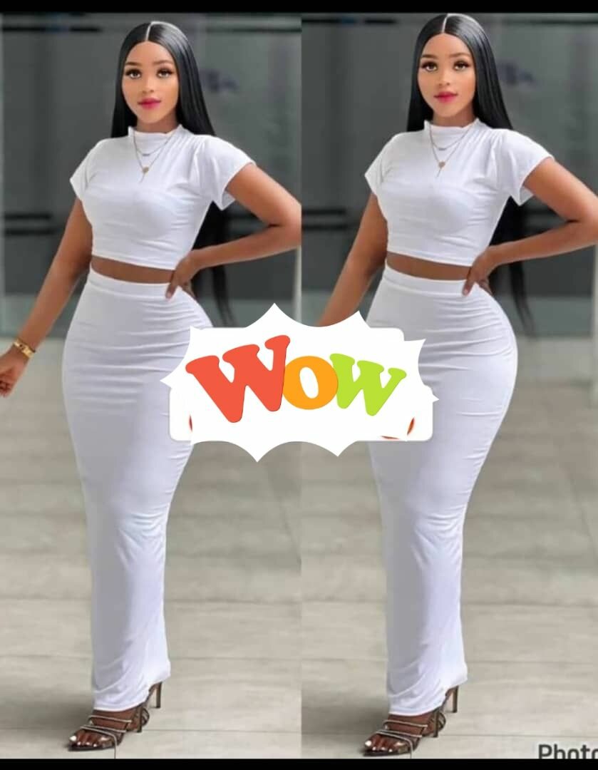 Ensemble élégant femme blanc