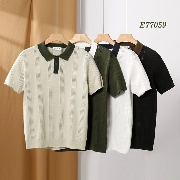 Polo en maille légère pour hommes