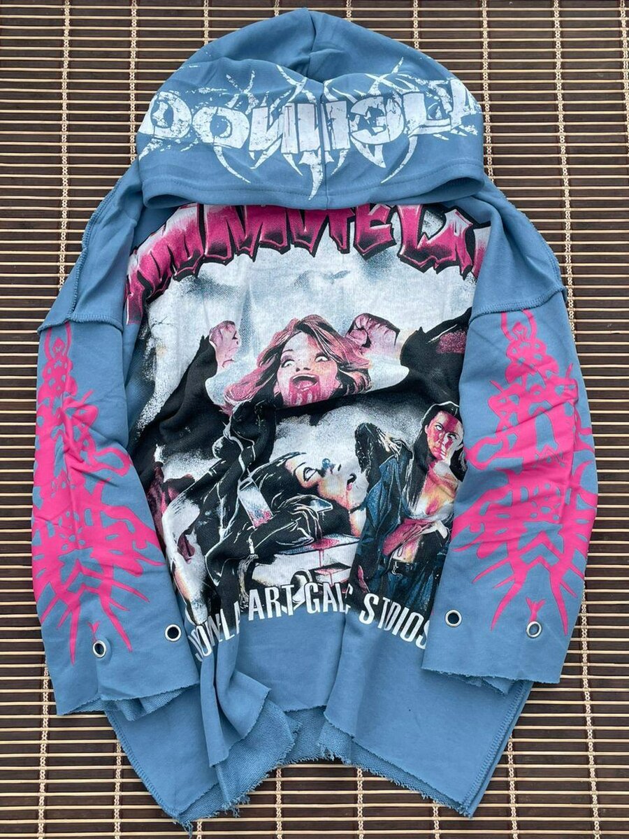 Sweat-shirt à capuche style streetwear