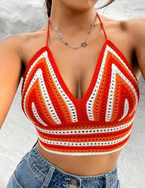 Crop top crochet