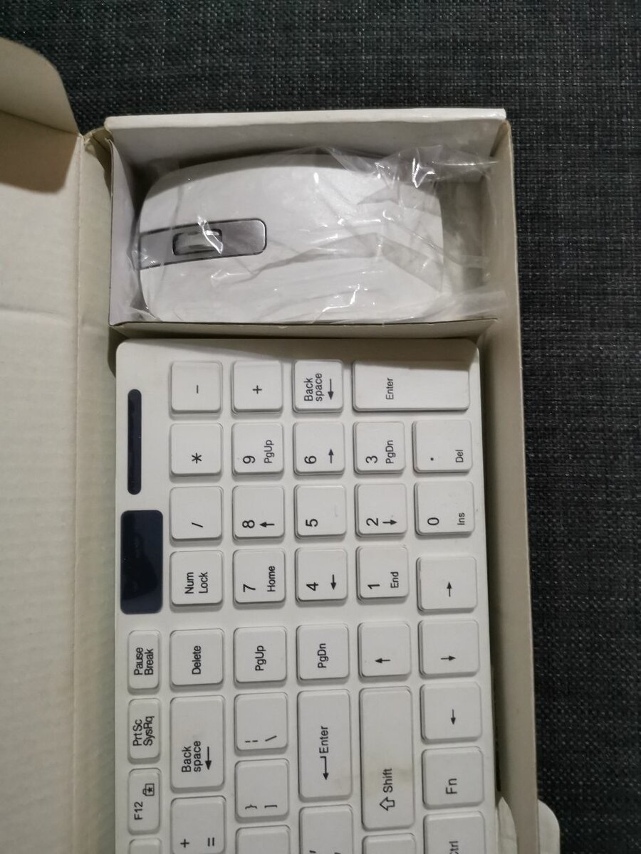 Clavier et Souris Sans Fil Blanc