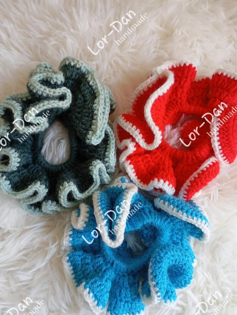 Chouchous en laine colorées