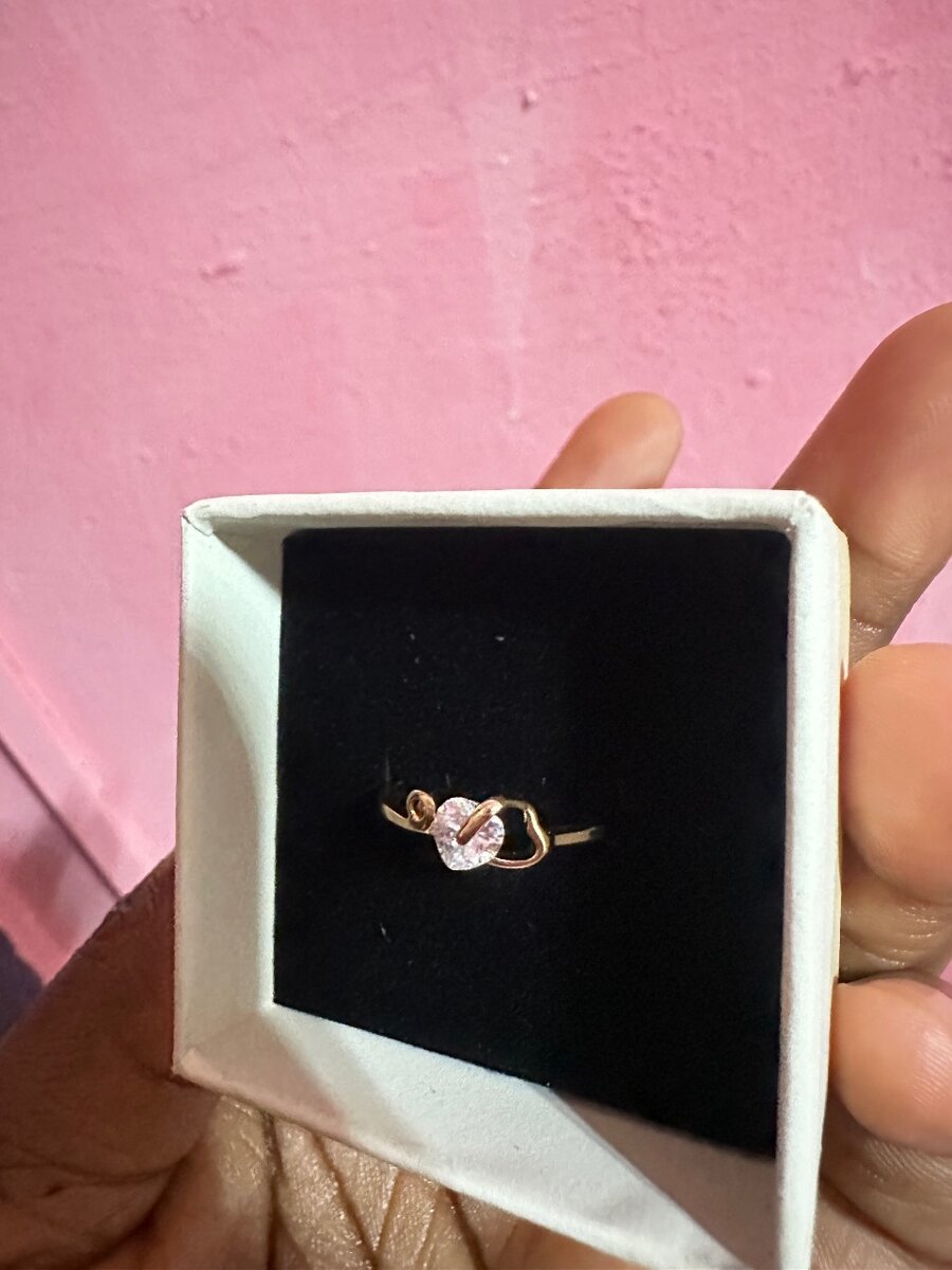 Bague élégante en or rose