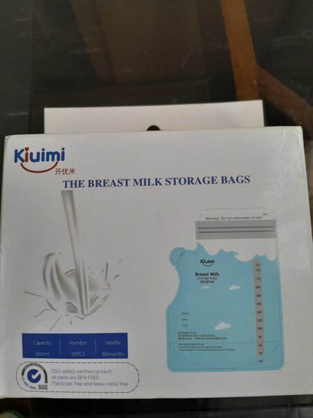 Breast milk storage bags