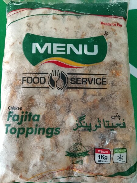 Menu Fajjita Topping Chicken