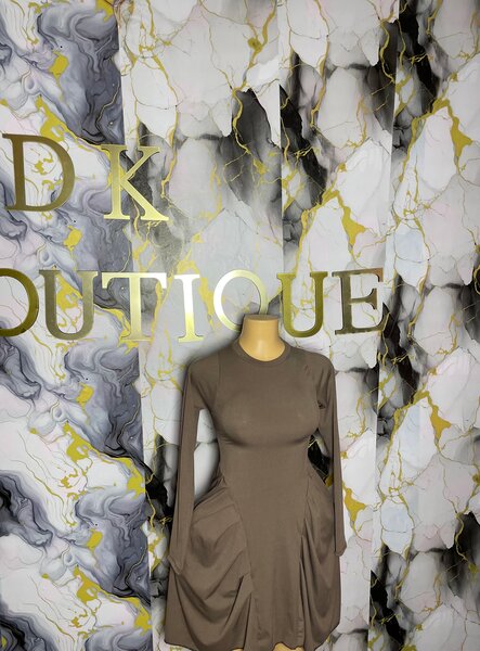 Robe élégante à manches longues
