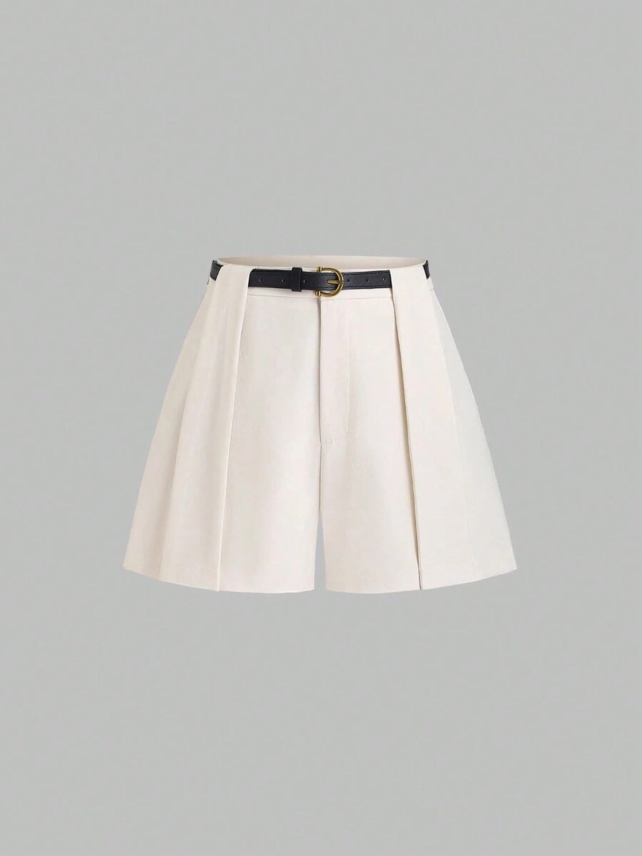 Shorts taille haute & ceinture