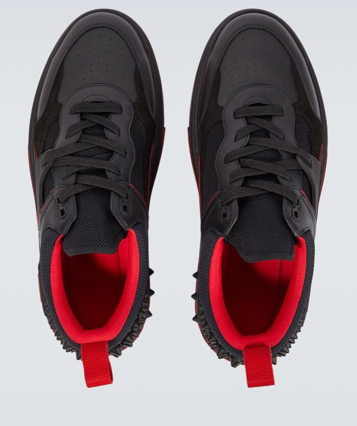 Astroloubi leather and suede sneakers