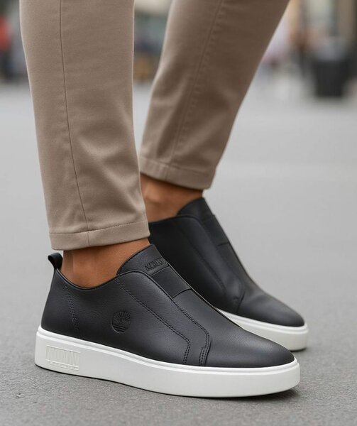 Sneakers en cuir pour hommes