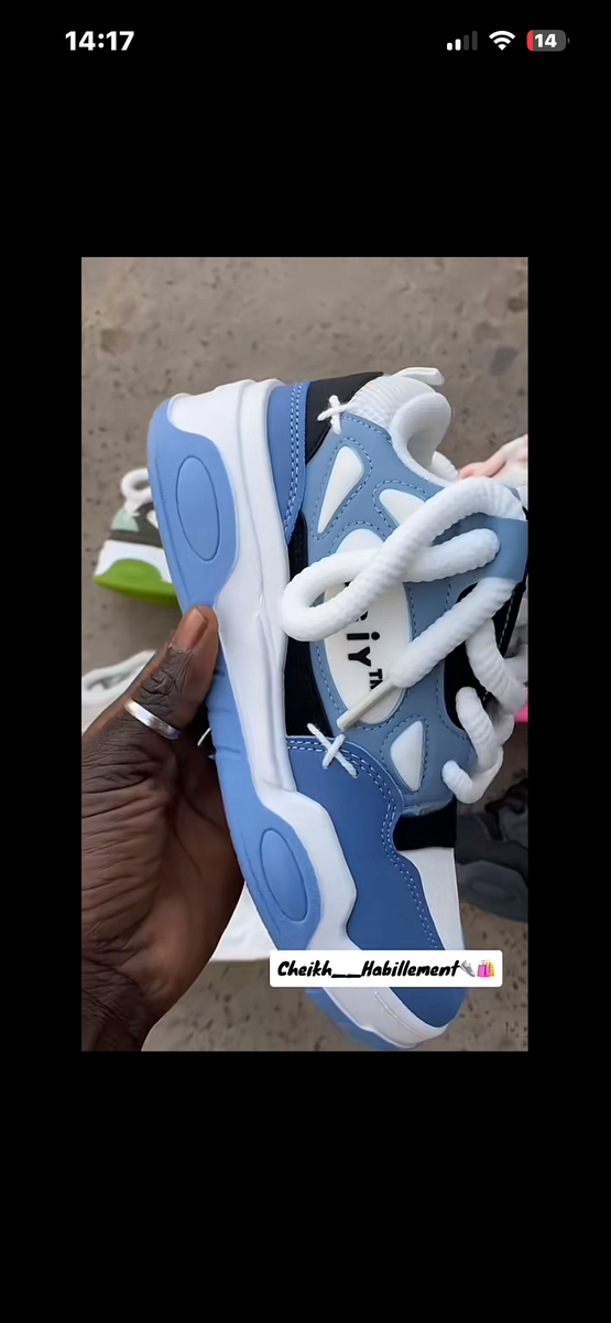 Baskets Mode Homme Bleu Blanc