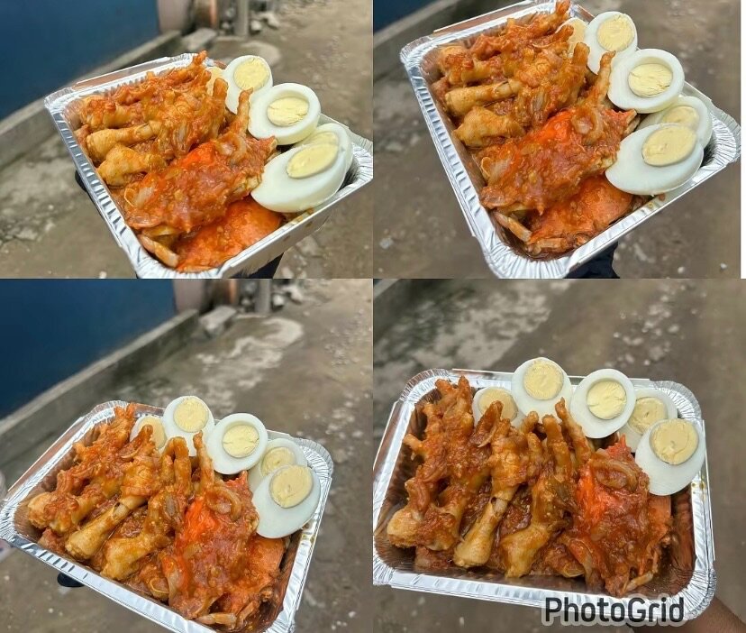 Poulet épicé avec plantains