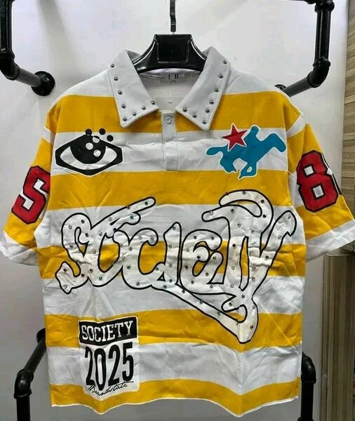 Polo rayé à motifs homme