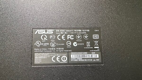 ASUS x550c