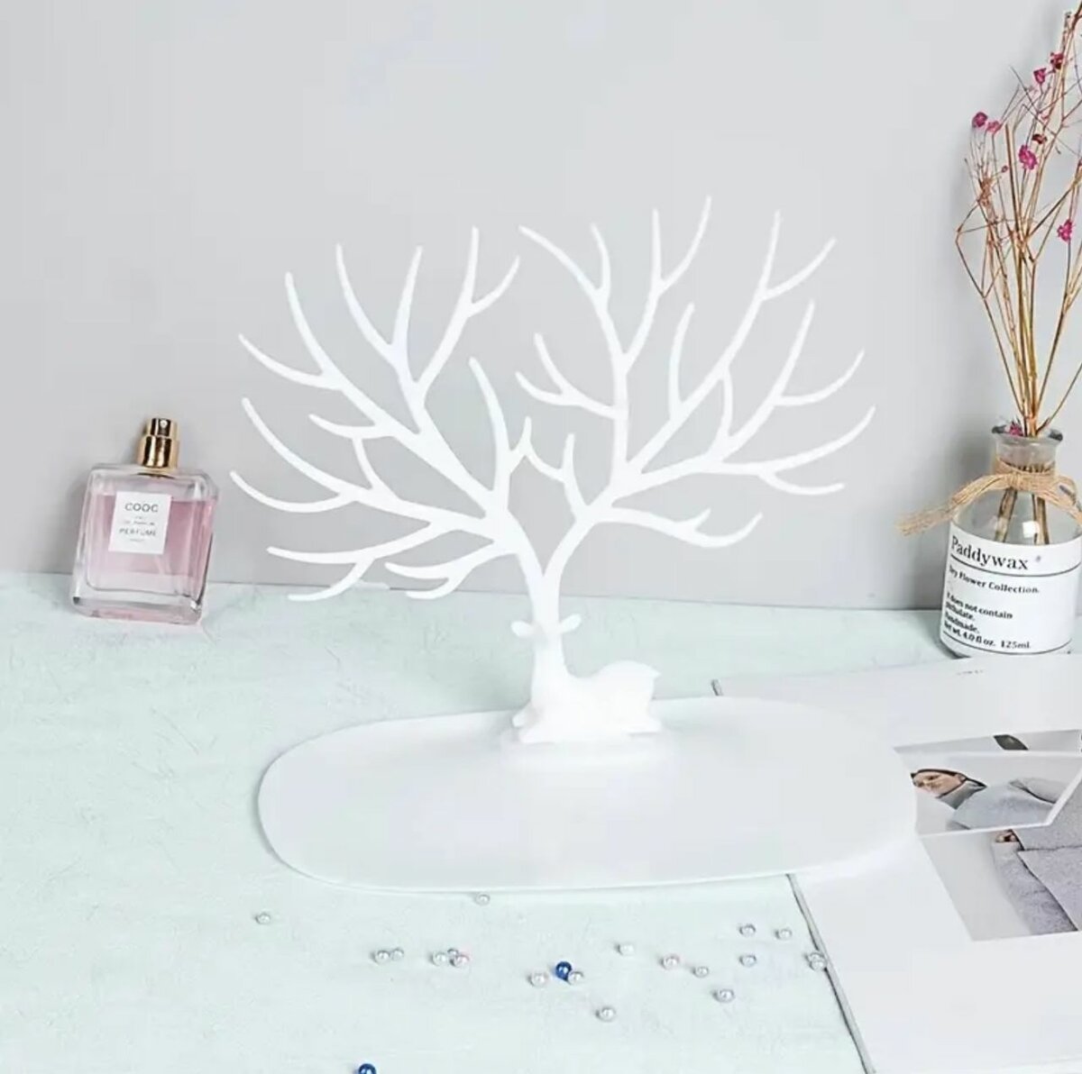 Support de présentation de bijoux en forme de bois de cerf,