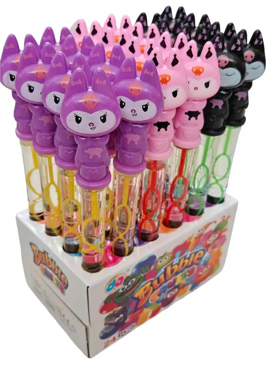 Baguettes à bulles colorées