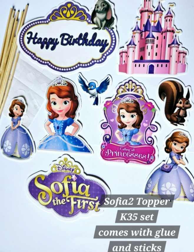 Sofia topper for decorating cakes