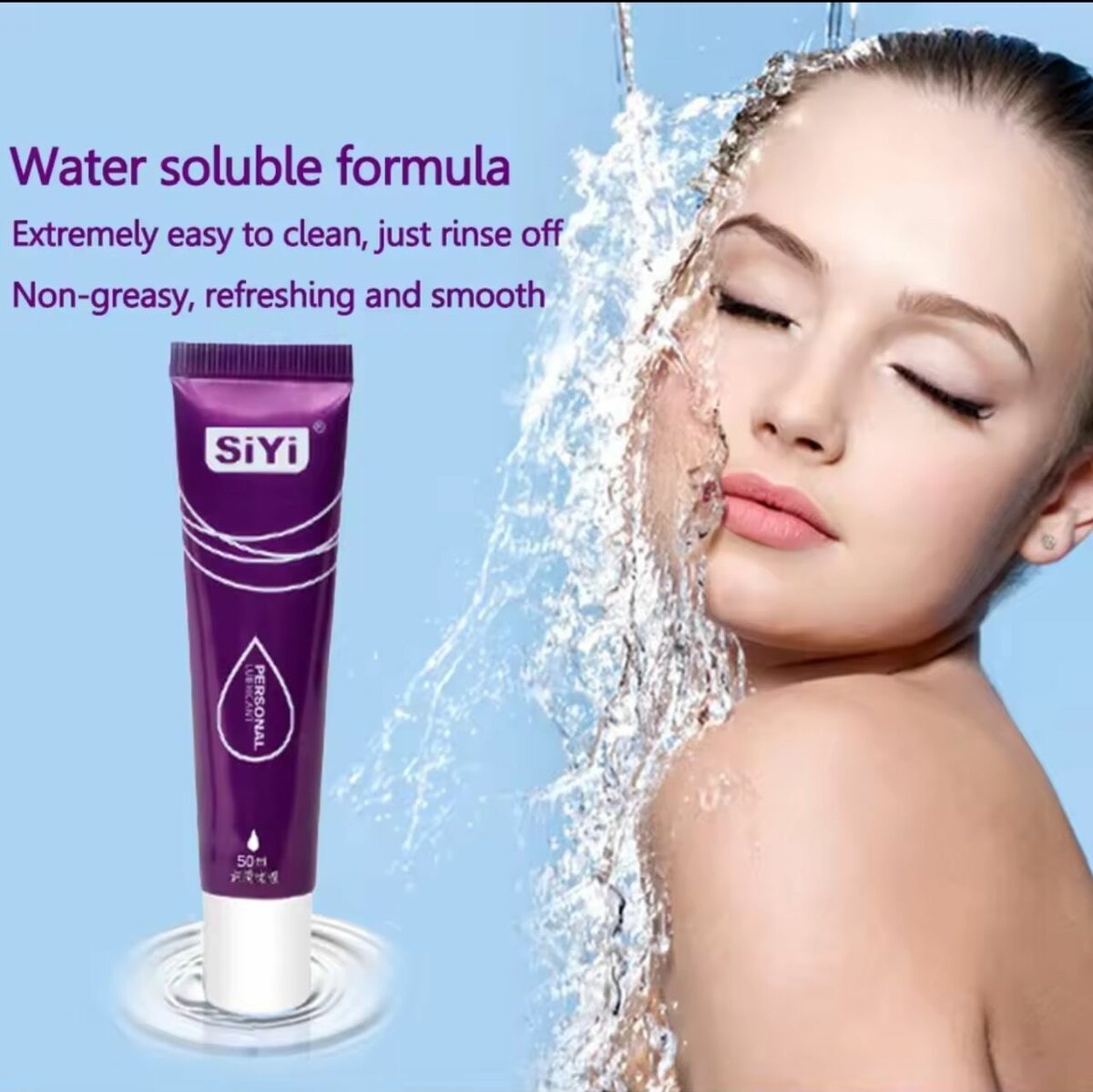 Lubrifiant à base d'eau nature