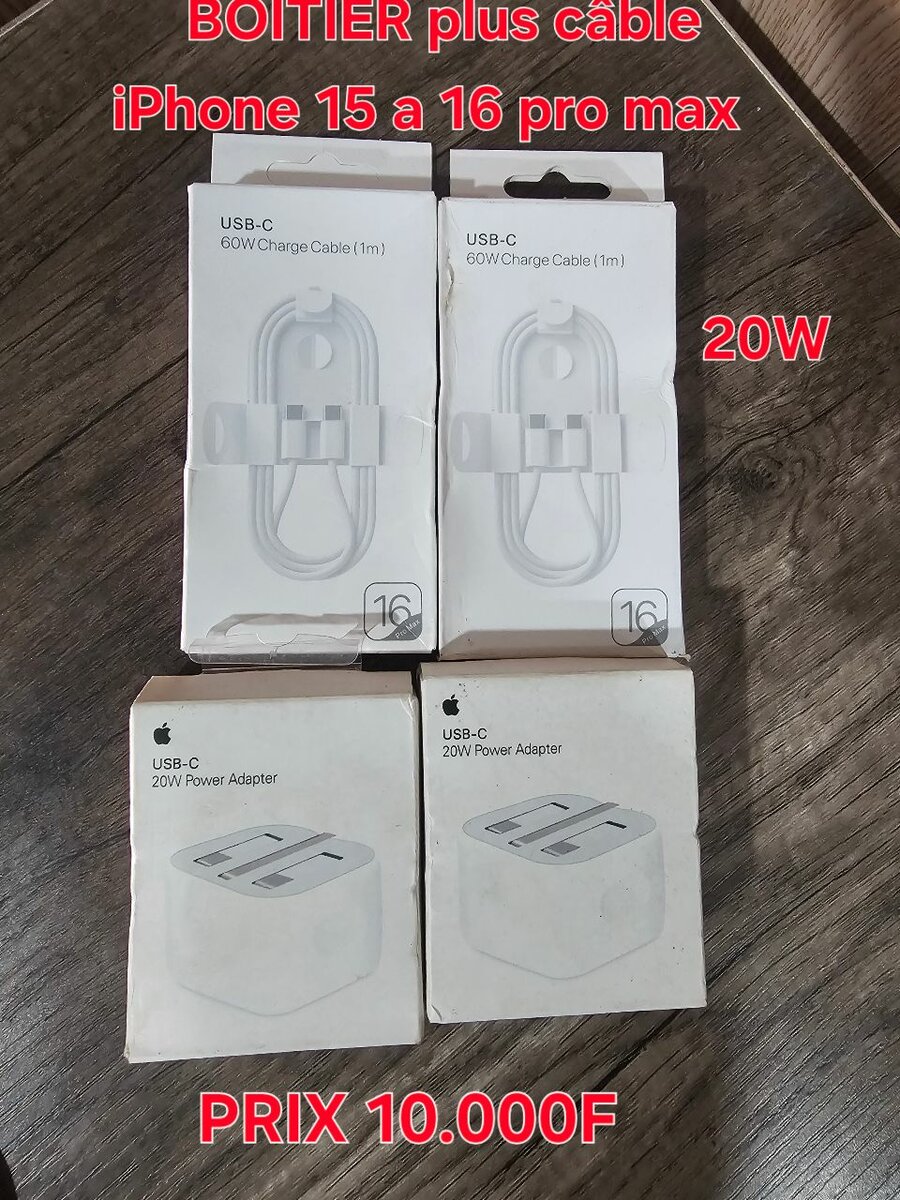 Chargeur iPhone 20W USB-C