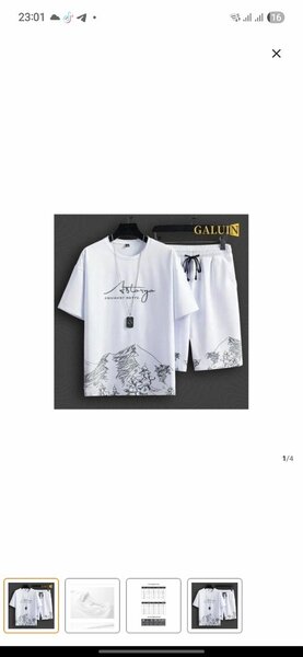 Ensemble T-shirt et Short Homme Casual