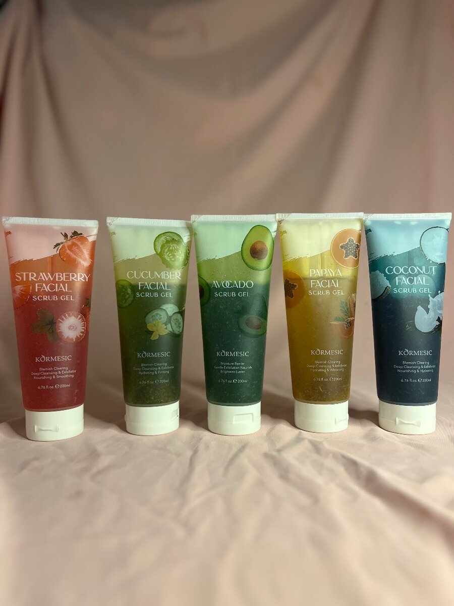 Gels gommants pour le visage