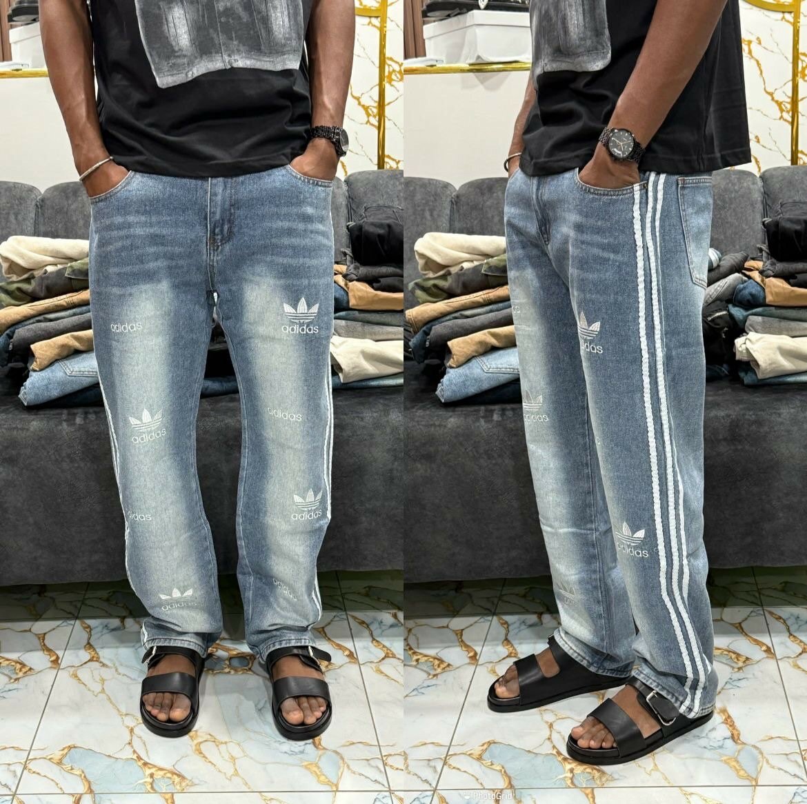 Jean cargo homme décontracté