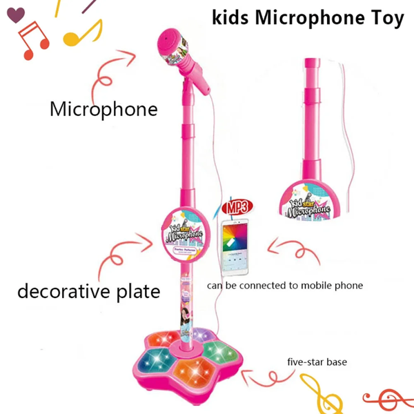 Microphone jouet enfant coloré