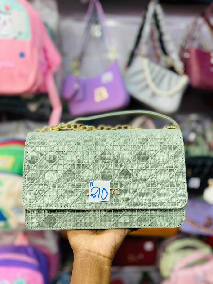 Ladies fancy hand bags green