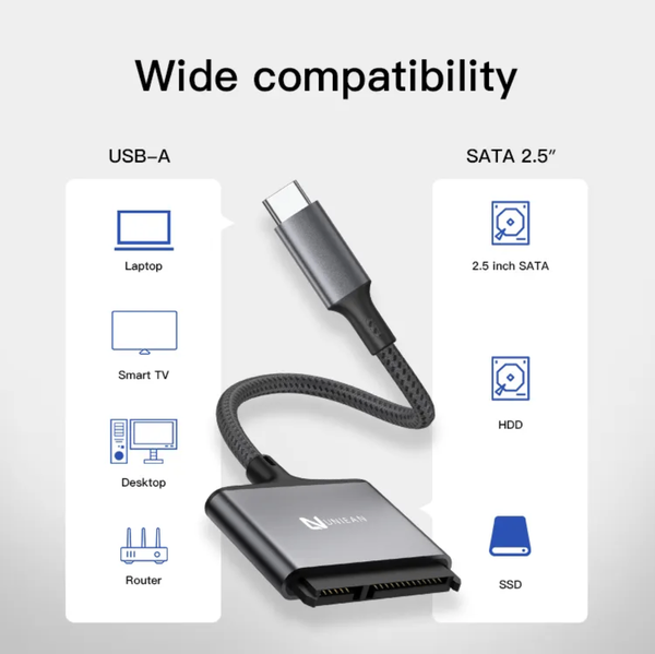 Câble Adaptateur USB-C à SATA 3.1