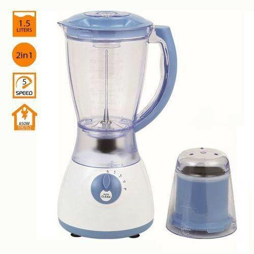 Delron DB313 2 in 1 Blender - Blue/White