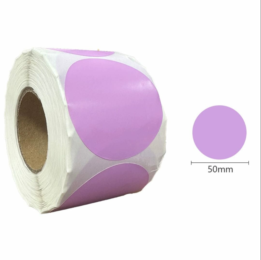 Etiquette thermique ronde 50mm