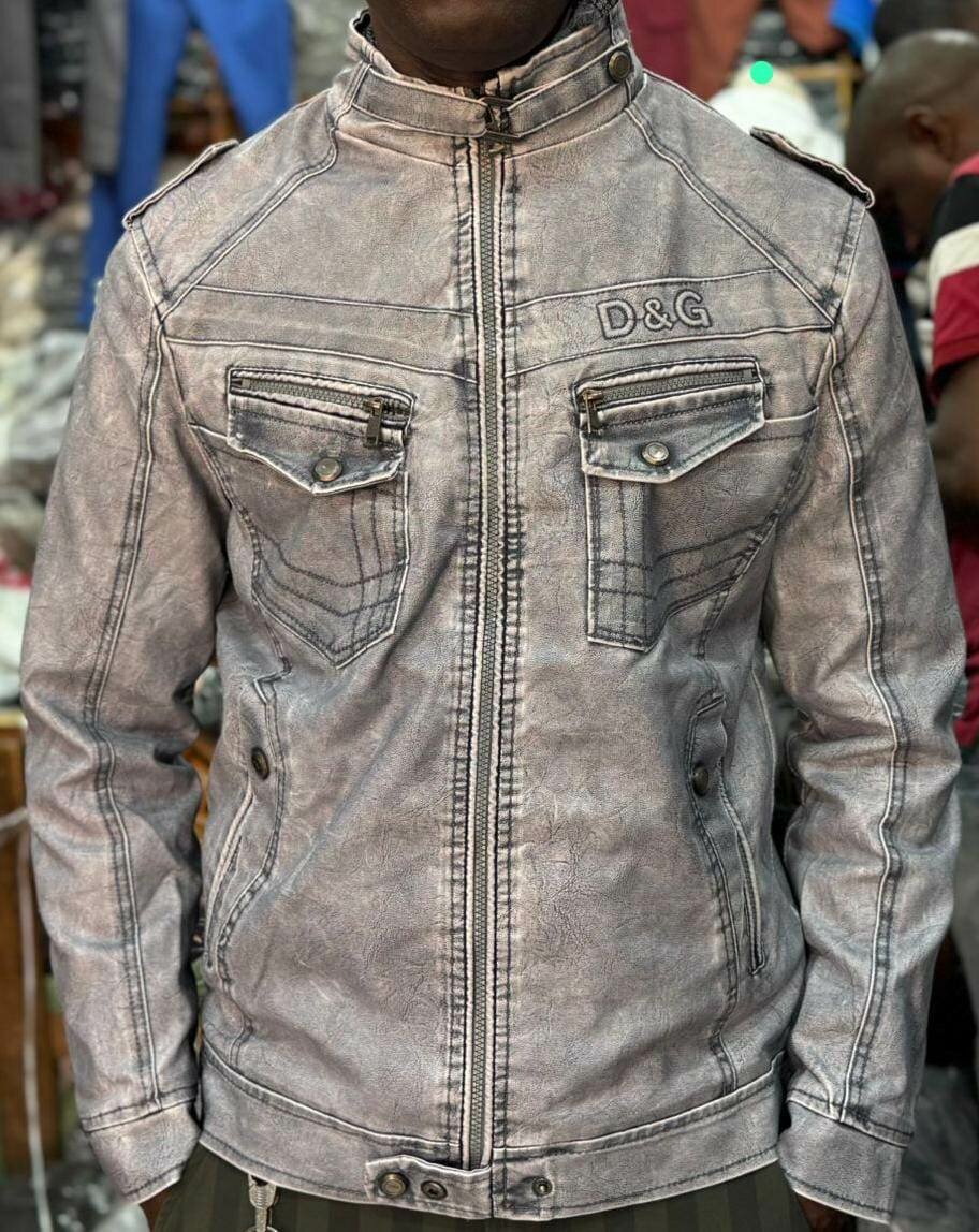 Veste en cuir D&G homme