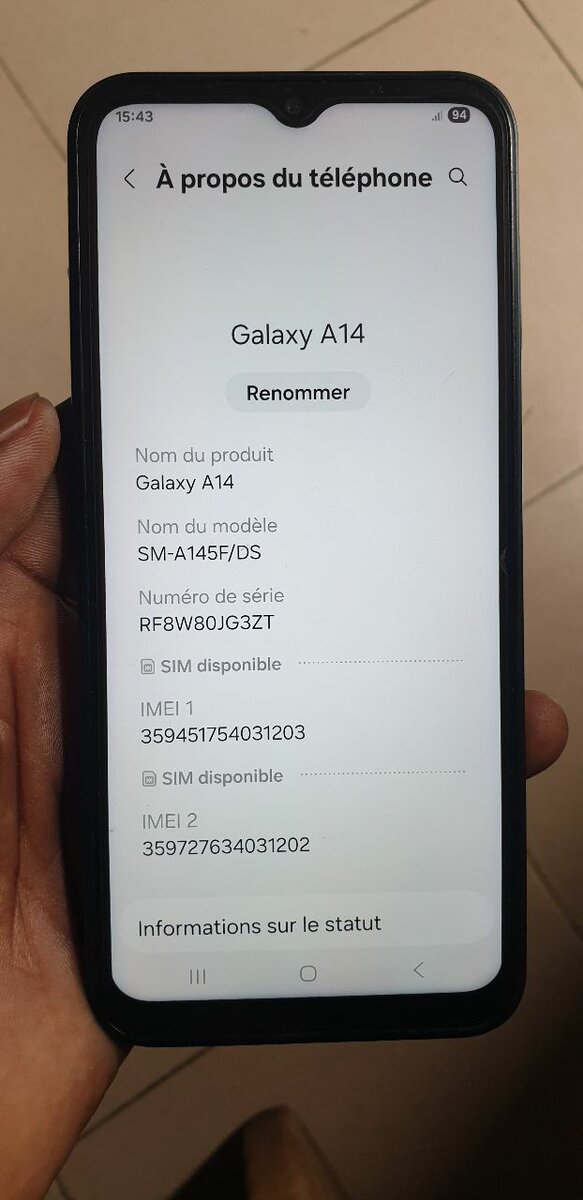 Smartphone Samsung Galaxy A14