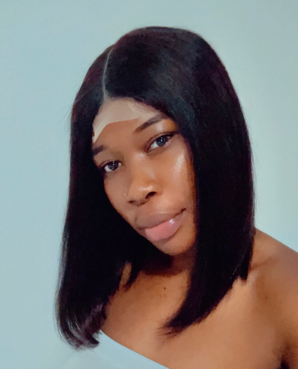 14 inches, paired with a Kim Kay closure