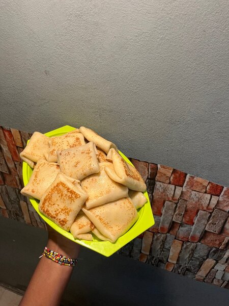 Crêpe jambon et viande fromage